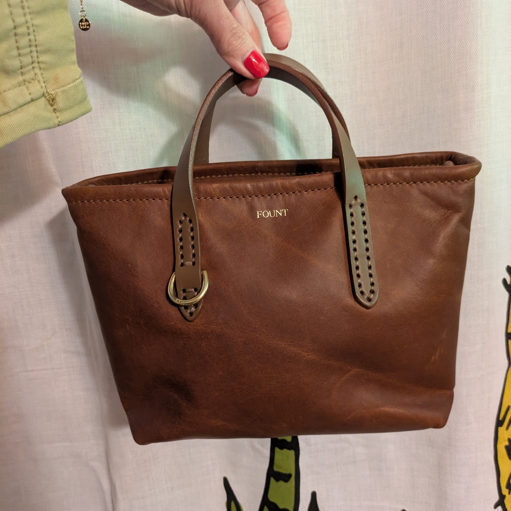 Brown Leather Tote Bag